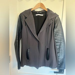 Blanc noir moto style jacket women’s